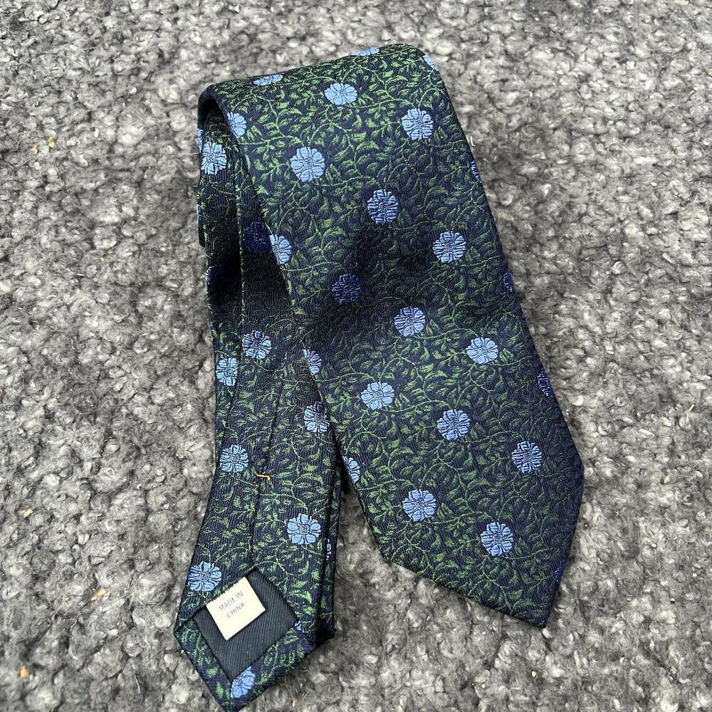 JOSEPH ABBOUD Mens Silk Vineyard Medallion Floral Tie NEW 3”x57”